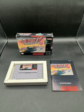 F Zero - Super Nintendo SNES - Complete in Box CIB Tested Authentic ✅